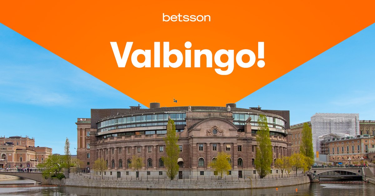 Gör valvakan roligare med Betssons valbingo